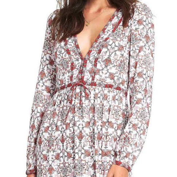 TIGERLILY Hamilton Red Boho Long Sleeve Maxi Dress RRP$270 - Picture 9 of 16